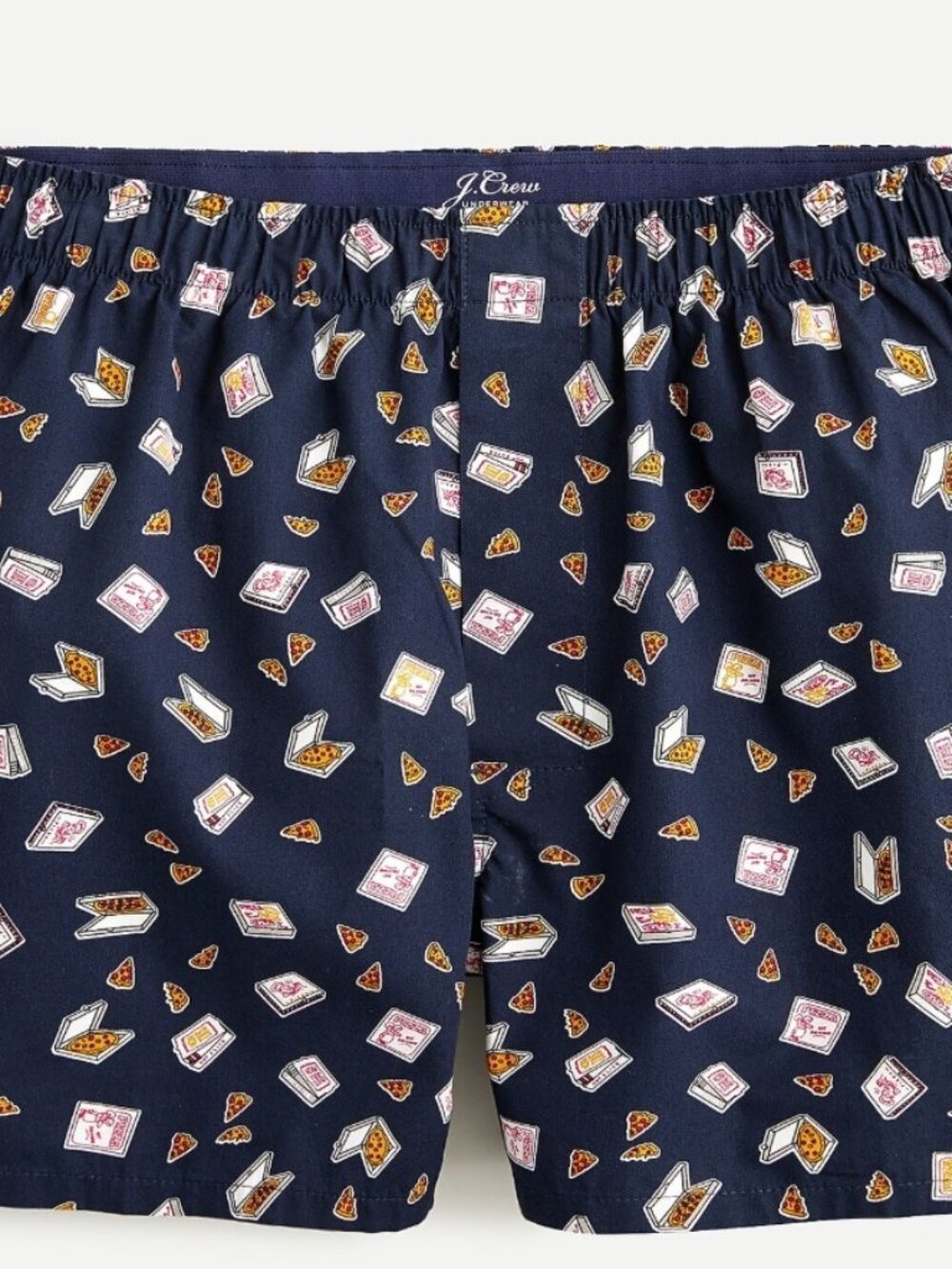 J CREW Men's Boxers PIZZA PARTY print NWT